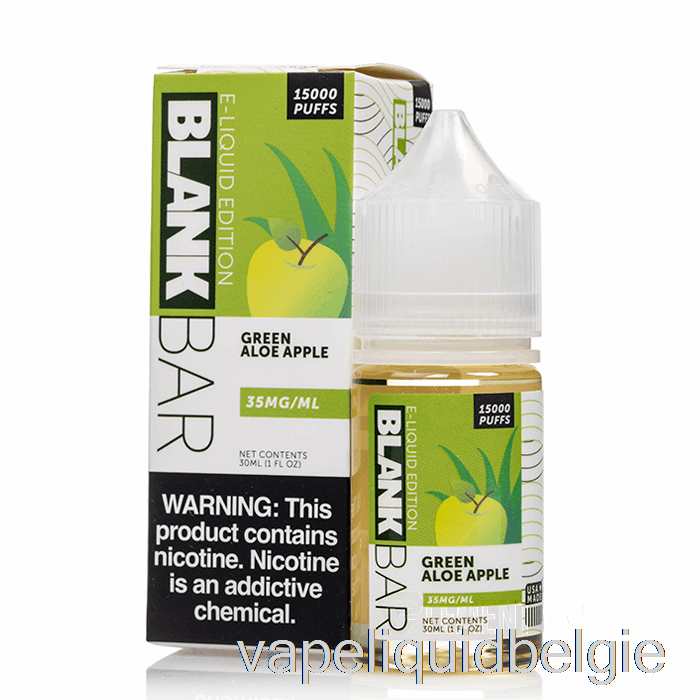 Vape België Groene Aloë Appel - Blanco Staafzout - 30ml 50mg